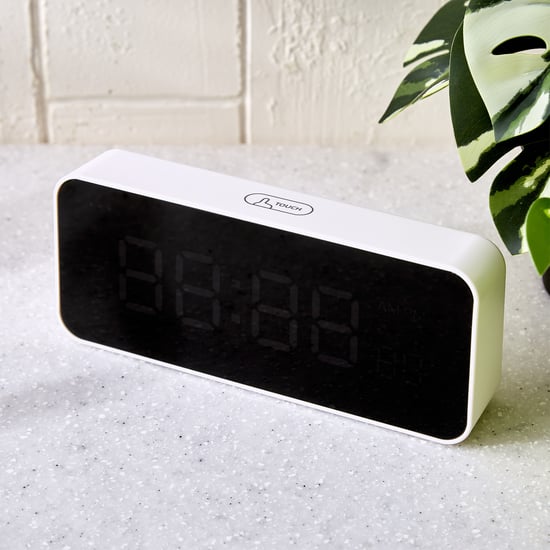 Casablanca Gloss LED Table Clock - 15x6.5cm