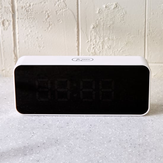 Casablanca Gloss LED Table Clock - 15x6.5cm
