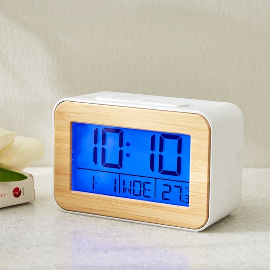 Casablanca Gloss Digital Table Clock - 11x5x7.5cm