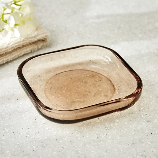Nova Natural Tranquil Wisteria Glass Soap Dish