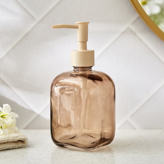 Nova Natural Tranquil Wisteria Glass Soap Dispenser - 450ml