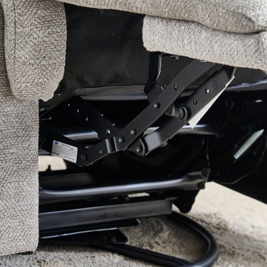 Highlander Fabric 1-Seater Swivel Recliner - Grey