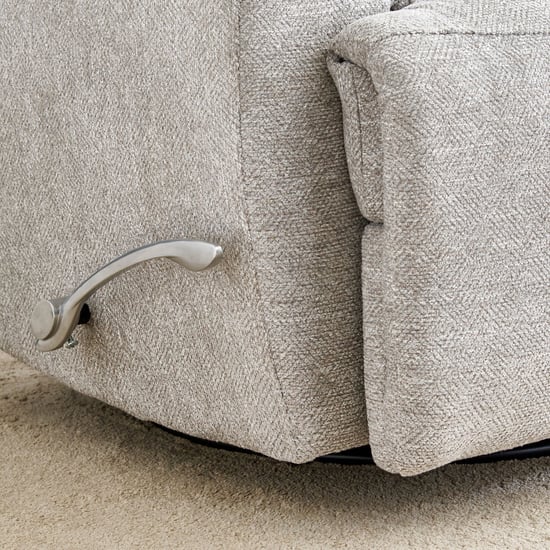 Highlander Fabric 1-Seater Swivel Recliner - Grey