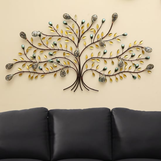 VEDAS Mystical India Metal Tree Wall Accent