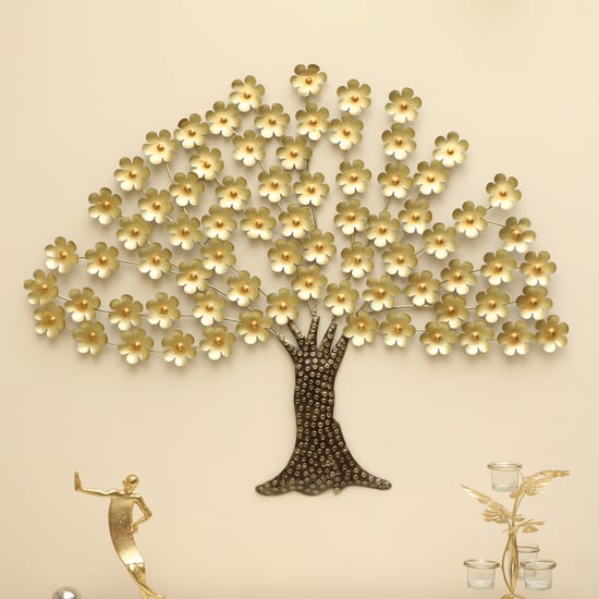 VEDAS Mystical India Metal Tree Wall Accent