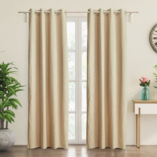 Arbor Set of 2 Jacquard Blackout Door Curtains