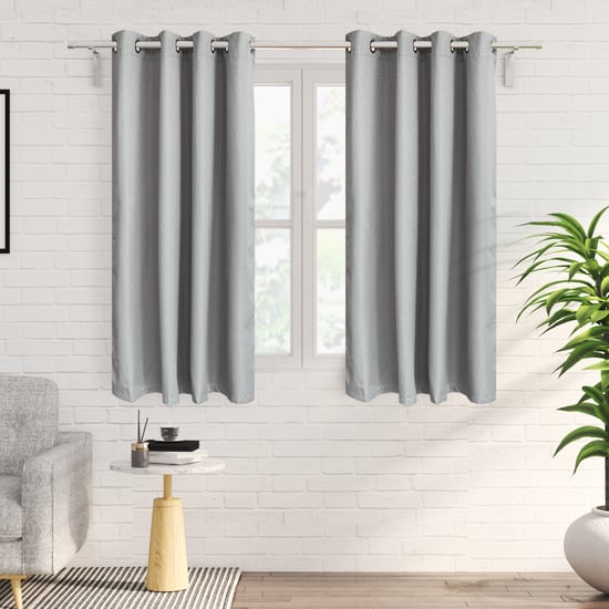 Arbor Set of 2 Jacquard Blackout Window Curtains