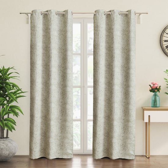 Brixton Lynette Set of 2 Printed Blackout Door Curtains