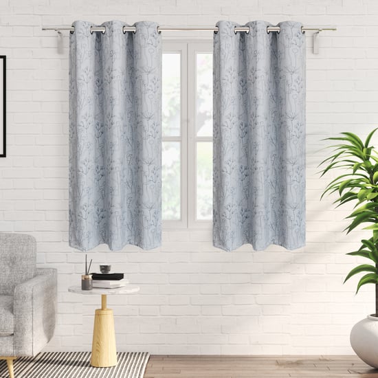 Brixton Elcaro Set of 2 Floral Printed Blackout Window Curtains