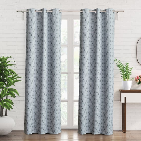 Brixton Marta Set of 2 Printed Blackout Door Curtains - 7ft