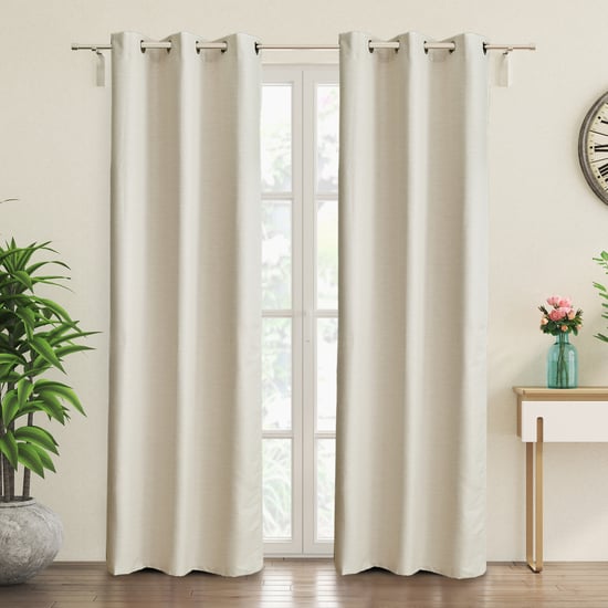 Aldeco Set of 2 Blackout Door Curtains - 7ft