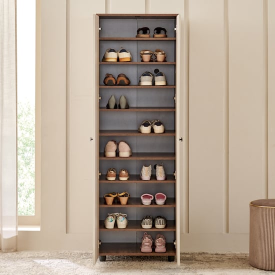 Addison 20 Pair Shoe Cabinet - Walnut