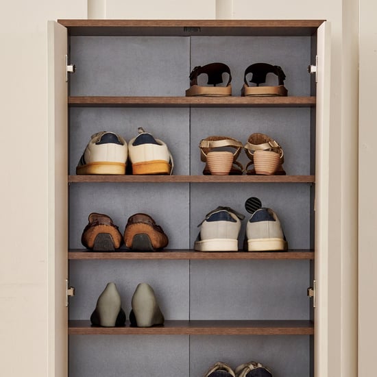 Addison 20 Pair Shoe Cabinet - Walnut
