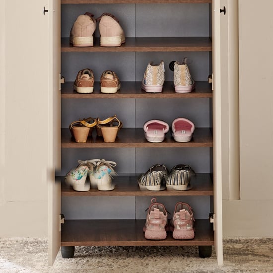 Addison 20 Pair Shoe Cabinet - Walnut