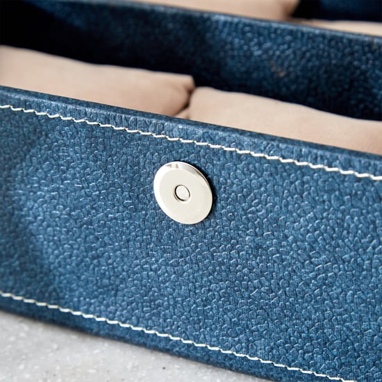 Orion Detroit Faux Leather 6-Compartment Watch Box