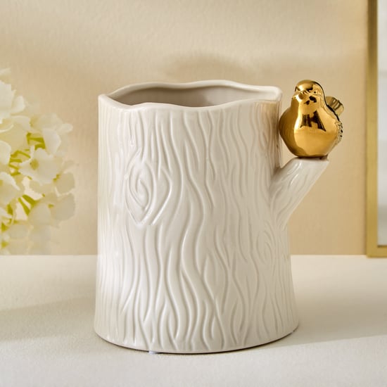 Brighton Rio Ceramic Vase with Bird - Small
