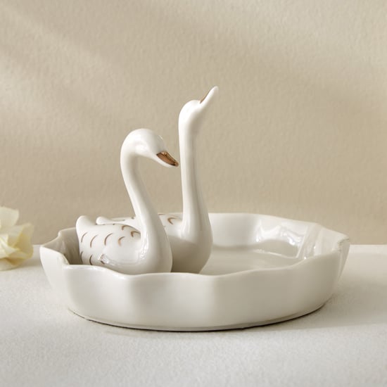 Brighton Rio Ceramic Swan Trinket Dish