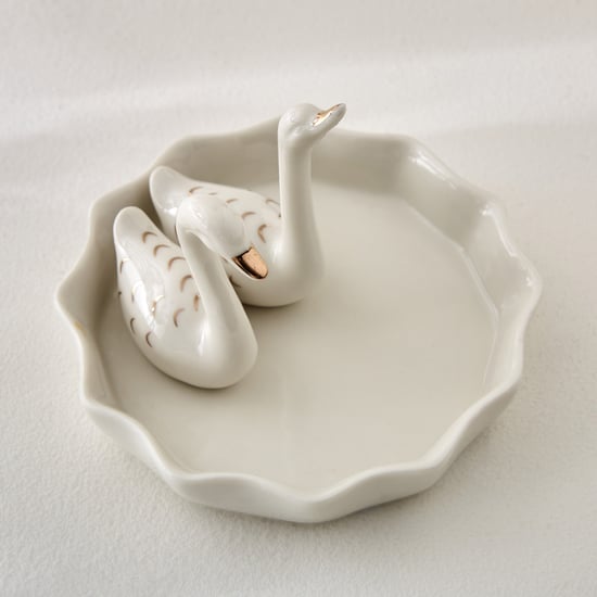 Brighton Rio Ceramic Swan Trinket Dish