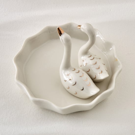Brighton Rio Ceramic Swan Trinket Dish