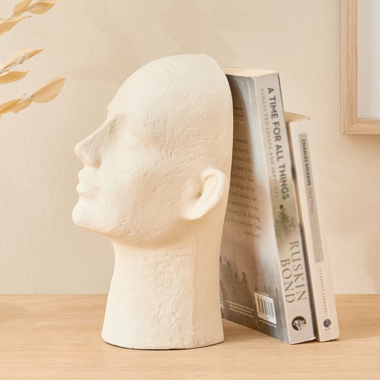 Oyster Natura Polyresin Face Bookend