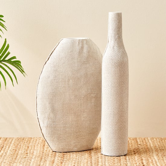 Fawn Polyresin Talll Vase