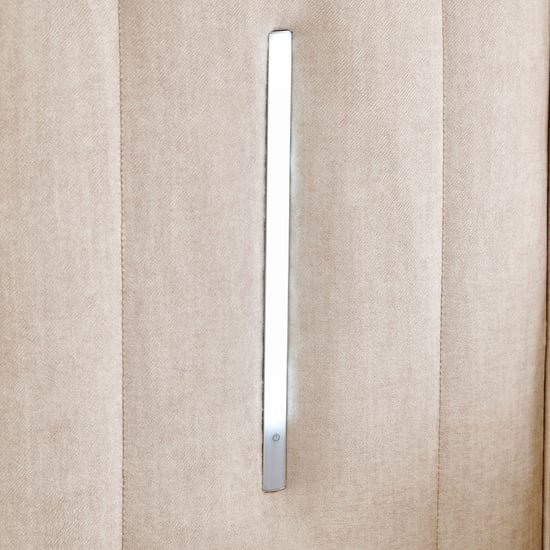 Stellar Elite Amelia Queen Bed with Hydraulic Storage and Headboard Extension - Cream