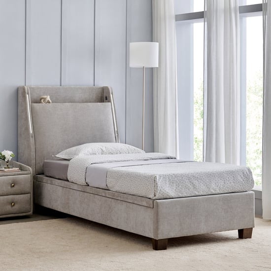 Stellar Elite Sophia Single Bed with Hydraulic Storage - Grey