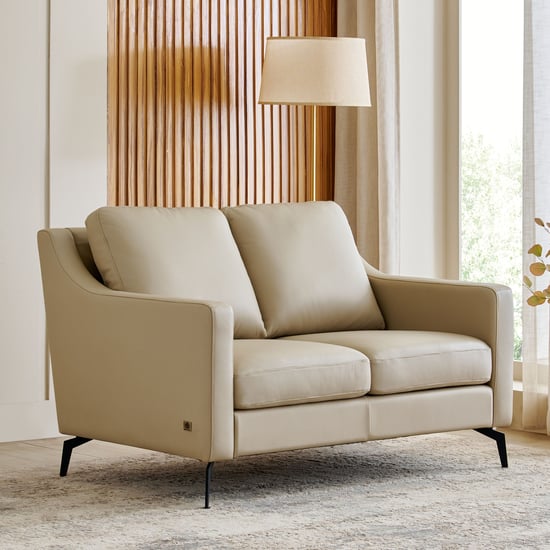 Parque NXT Half Leather 2-Seater Sofa - Cream