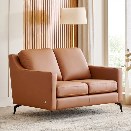 Parque NXT Half Leather 2-Seater Sofa - Tan