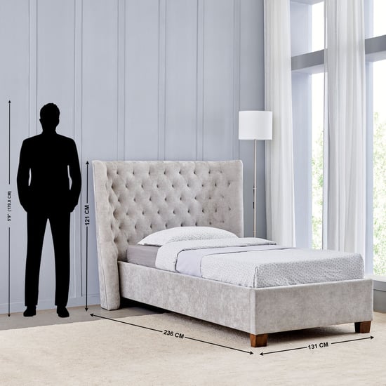 Stellar Elite Ursula Single Bed - Grey