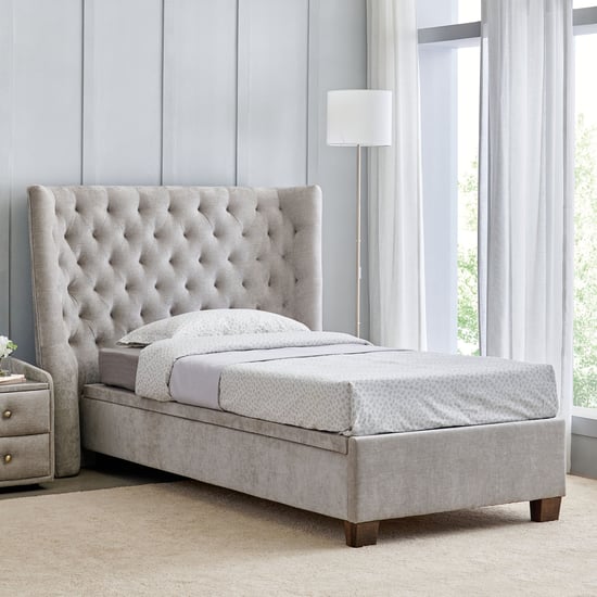 Stellar Elite Ursula Single Bed with Hydraulic Storage - Grey