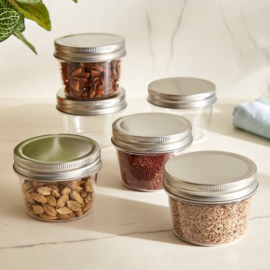 Garnet Crystal Set of 6 PET Storage Jars - 115ml