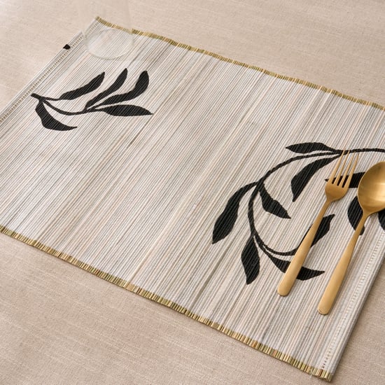 Drake Monochrome Floral Cotton Placemat
