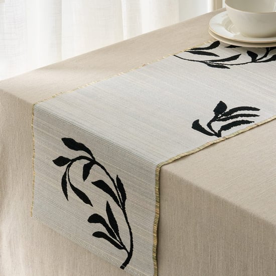 Drake Monochrome Straw Table Runner