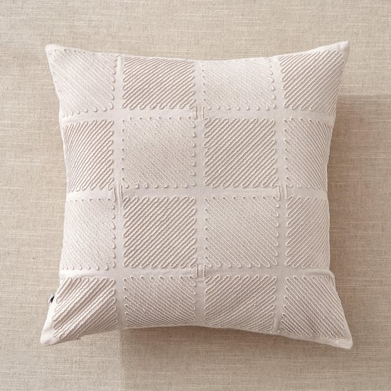 Whales Cord Embroidered Cushion Cover - 40x40cm