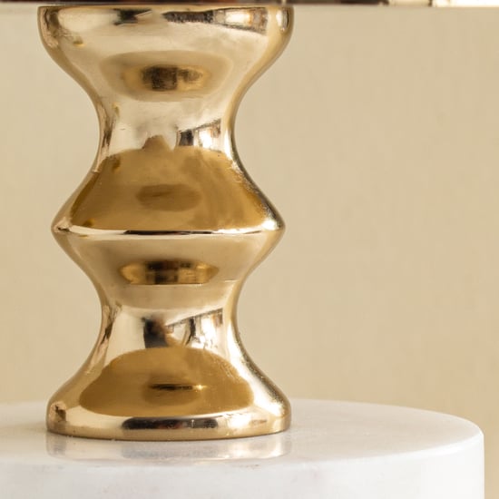 Grantley Opt Onyxia Marble Pillar Candle Holder - Large