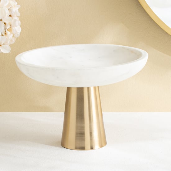 Grantley Opt Onyxia Marble Pedestal Decorative Bowl