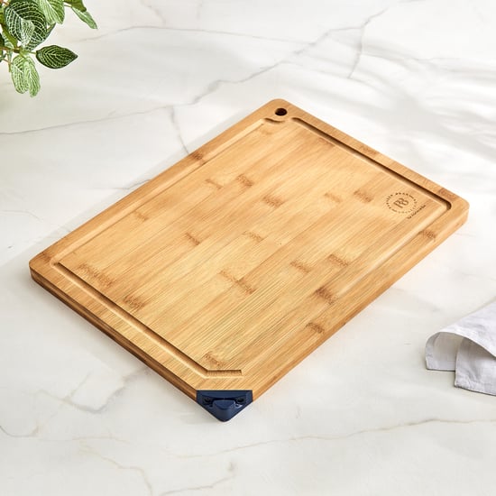Regal Luxe Tranquil Bamboo Chopping Board with Knife Sharpener - Large