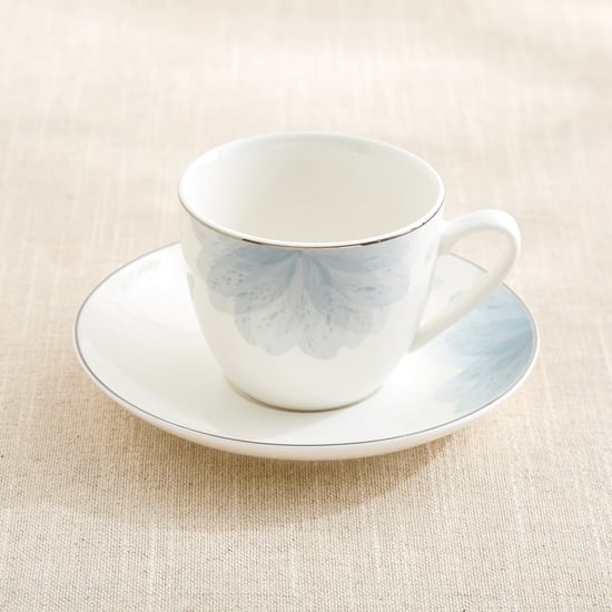 Altius Mirage Bone China Floral Print Cup and Saucer - 200ml