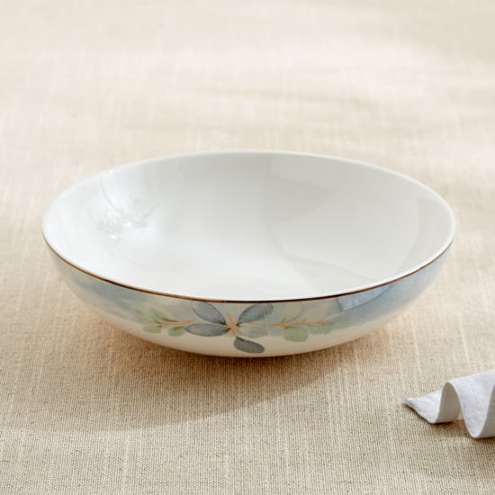 Altius Periwinkle Bone China Floral Print Deep Dish - 700ml