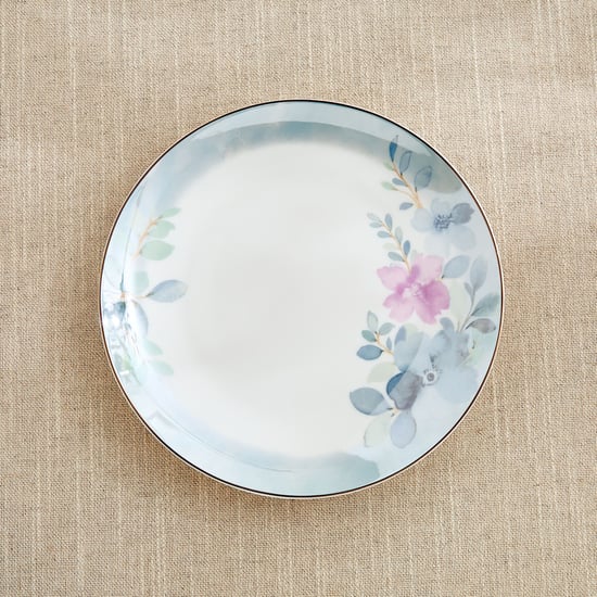Altius Periwinkle Bone China Floral Print Side Plate - 20cm
