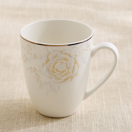 Altius Amaryllis Bone China Floral Print Coffee Mug - 350ml
