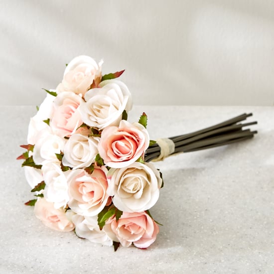 Botanical Bunch Set of 15 Artificial Rose Bouquet - 25cm