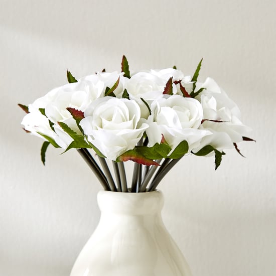 Botanical Bunch Set of 15 Artificial Rose Bouquet - 25cm