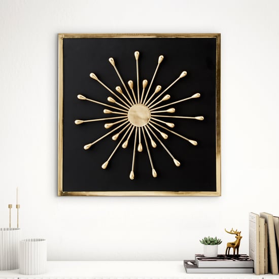 Panorama Flare Metal Beaded Decorative Wall Accent