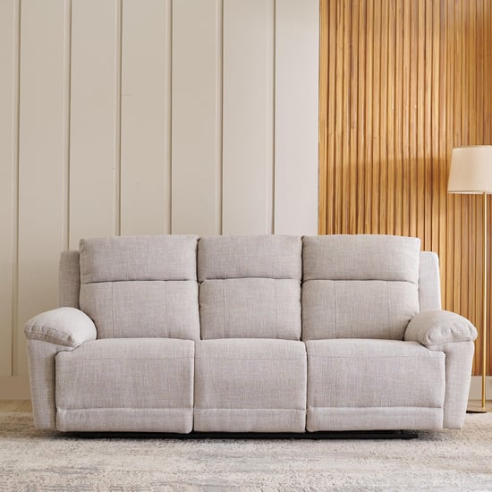 Lambert Fabric 3-Seater Recliner - Beige