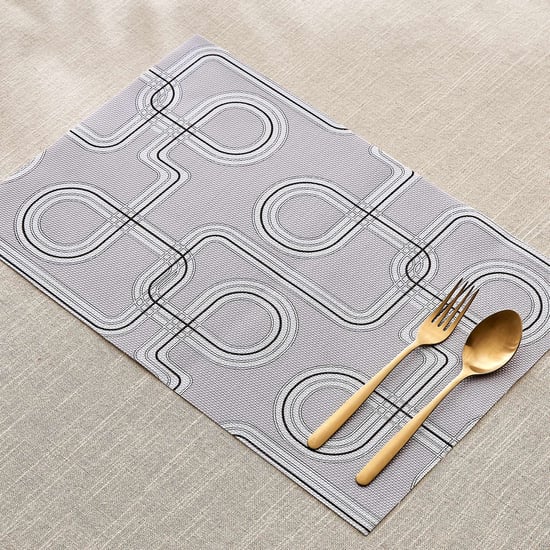 Mandarin Ecliptic PVC Geometric Print Placemat