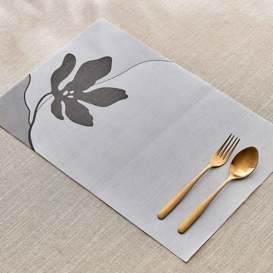 Mandarin Ecliptic PVC Floral Print Placemat