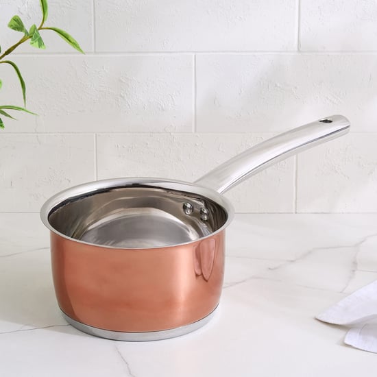 Lisbon Peony Stainless Steel Milk Pan - 1.5L