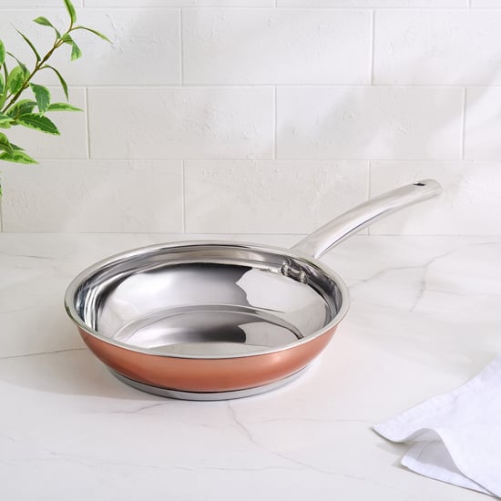 Lisbon Peony Stainless Steel Frying Pan - 26cm